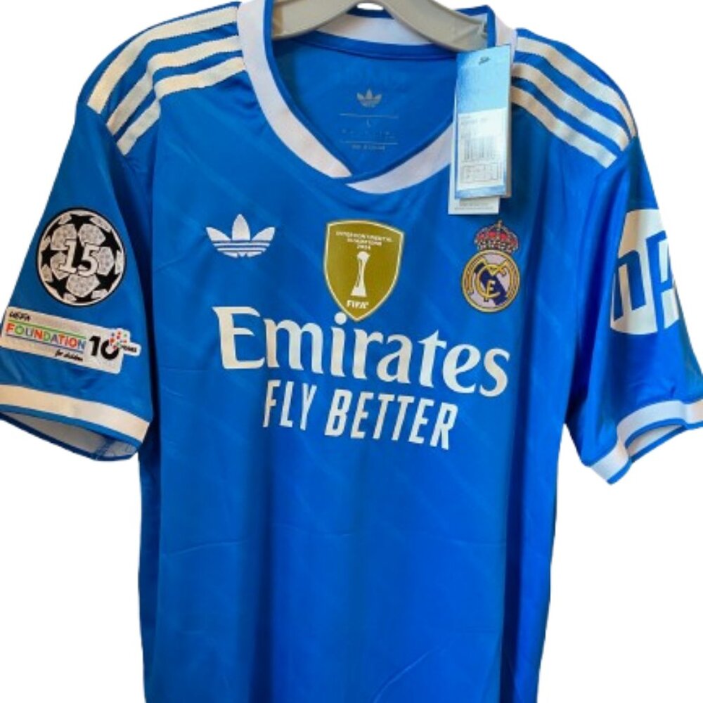 Y2K Real Madrid 2025/26 Third Jersey – Bellingham #5 – Men’s Size L – New